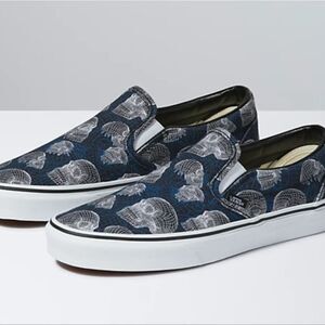 Vans Wire Frame Skulls Classic Slip-On Shoe